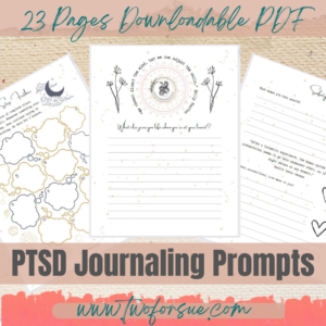 PTSD journaling prompts, trauma writing exercise
