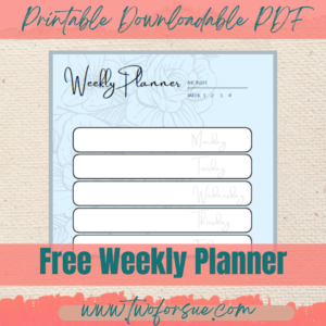 weekly habit tracker PDF