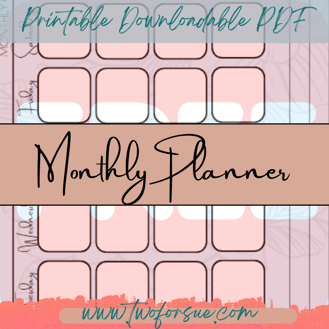 free monthly planner PDF