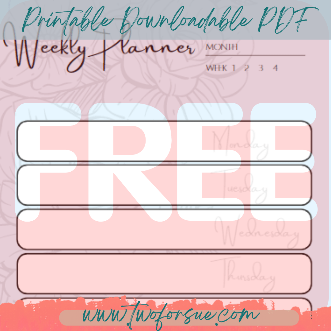 free weekly planner PDF