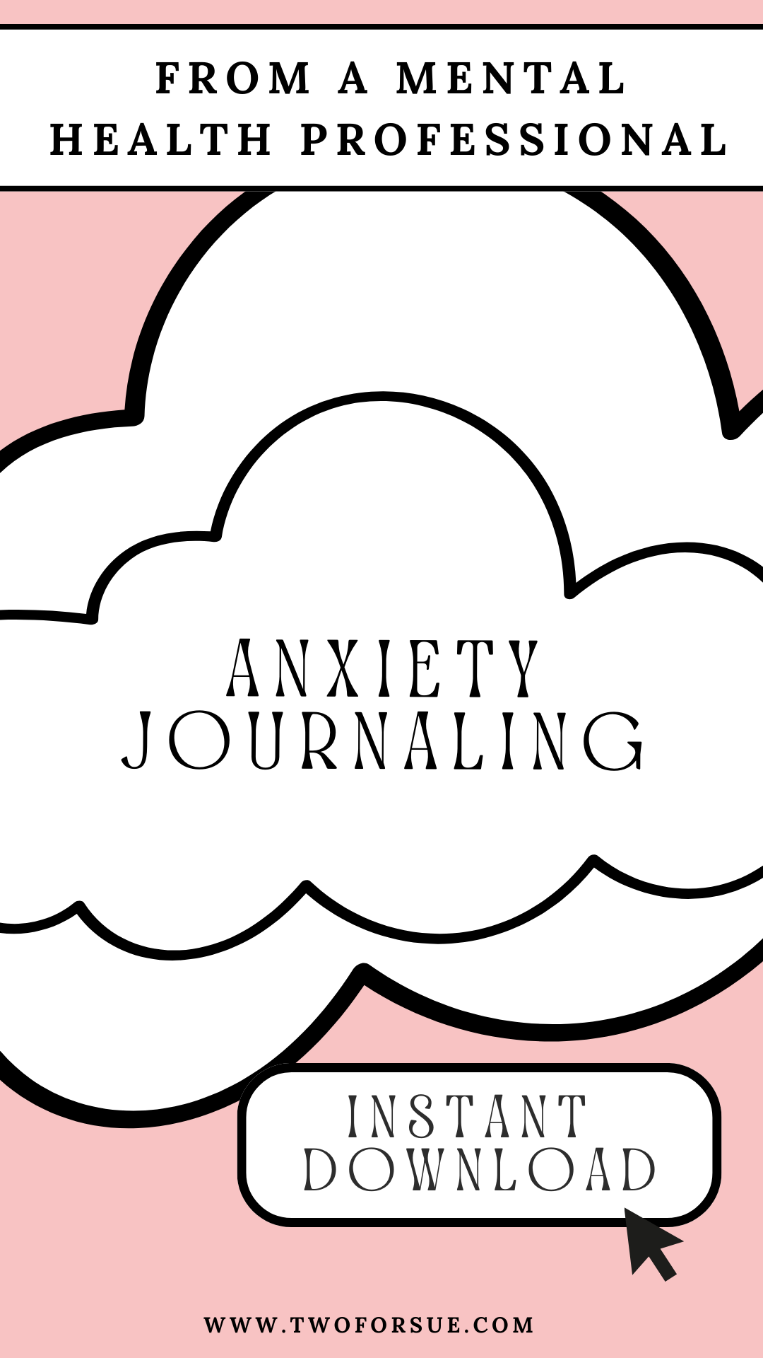 anxiety journaling instant download