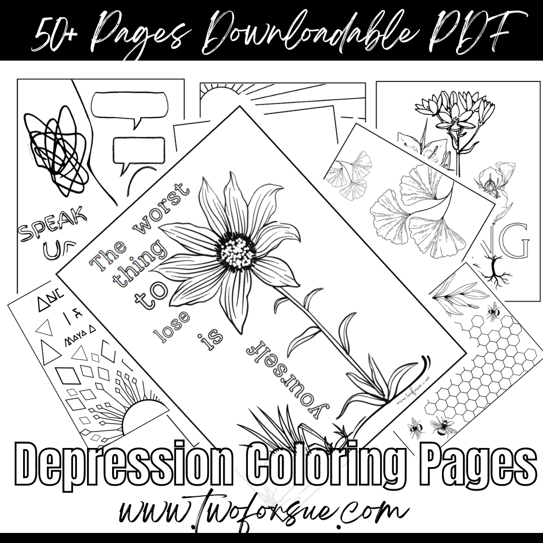 depression coloring pages