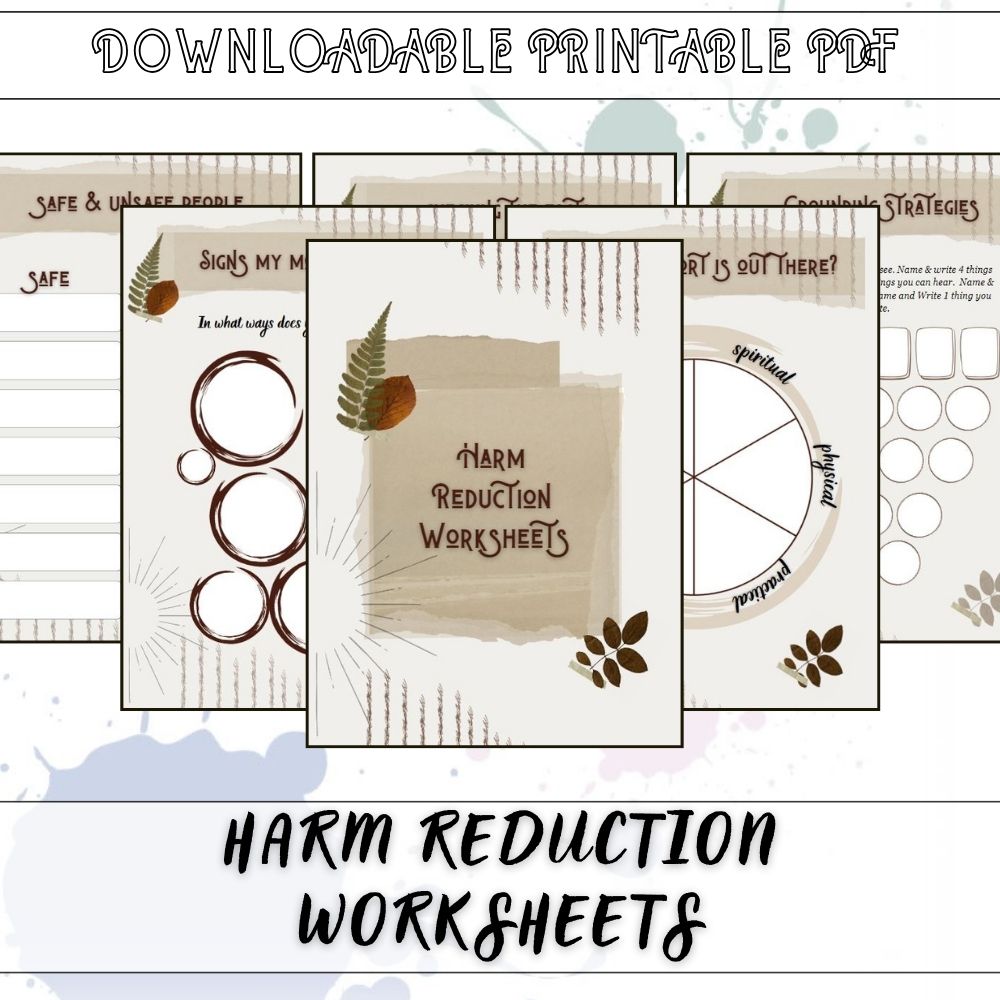harm reduction worksheets pdf